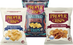 Proper+Crisps%2C+Vege%2C+K%C5%ABmara+or+Tortilla+Chipss+100-150g