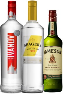 Ivanov+Vodka+1L%2C+Seagers+Dry+Gin+1L%2C+Seagers+Lime+Twisted+Gin+1L+or+Jameson+Irish+Whiskey+700ml