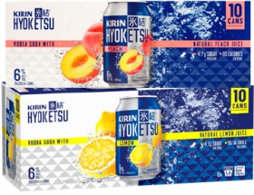 Kirin-Hyoketsu-Peach-6-or-Kirin-Hyoketsu-Lemon-6-10-x-330ml-Cans on sale