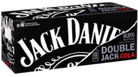 Jack+Daniel%26rsquo%3Bs+Double+Jack+6.9%25+10+x+330ml+Cans