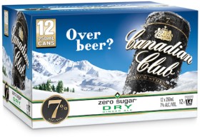 Canadian+Club+%26amp%3B+Dry+Zero+7%25+12+x+250ml+Cans