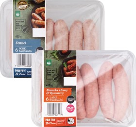 Woolworths+Lamb+%26amp%3B+Rosemary%2C+Pork+%26amp%3B+Fennel+or+Angus+Beef+Sausages+6+Pack