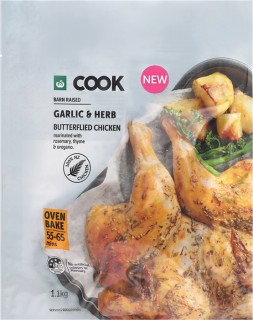 Woolworths+Cook+Butterflied+Chicken+Garlic+Herb%2C+Sundried+Tomato+or+Coconut+Curry+1.1kg