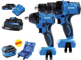 Kincrome+18V+2+Pce+Drill+%26amp%3B+Impact+Wrench+Kit