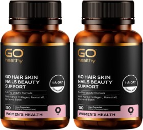 GO+Healthy+GO+Hair+Skin+Nails+Beauty+Support+50+VegeCapsules