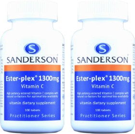 Sanderson+Ester-Plex+Vitamin+C+1300mg+100+Tablets