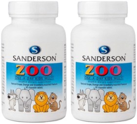 Sanderson+Zoo+Kids+Multi+Assorted+Flavours+90+Chewable+Tablets