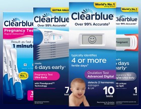 Clearblue-Range on sale