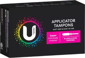 U+by+Kotex+Applicator+Tampons+Super+16+Pack