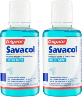 Colgate-Savacol-Antiseptic-Mouth-Throat-Rinse-Fresh-Mint-300mL on sale