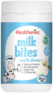 Healtheries+Milk+Bites+Vanilla+Flavour+50+Tablets