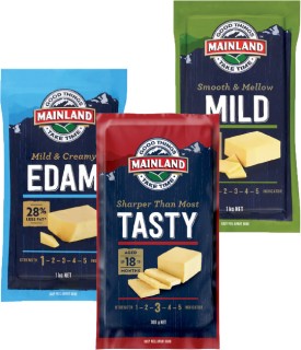 Mainland+Mild%2C+Colby%2C+Edam+1kg+or+Tasty+700g+Cheese+Block