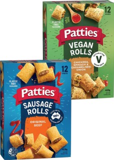 Patties+Sausage+or+Vegan+Rolls+450g