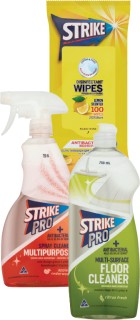 Strike+Cleaning+Wipes+100+Pack%2C+Strike+Floor+Cleaner+750ml+or+Strike+Cleaning+Triggers+750ml