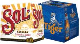 Sol+Mexican+Lager+or+Tiger+12+x+330ml+Bottles