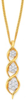 9ct%2C+Diamond+Triple+Swirl+Pendant