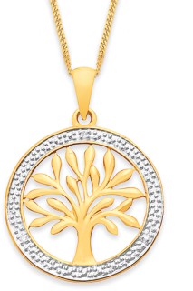 9ct%2C+Diamond+Set+Tree+of+Life+Pendant