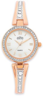 Elite+Ladies+Mother+of+Pearl+Bangle+Watch