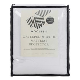 Woolrest+Silver+Waterproof+Wool+Mattress+Protector