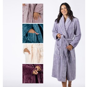 Super+Plush+Ribbed+Bathrobe