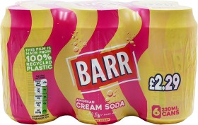 Barr+Soda+Cans+6+Pack+330ml