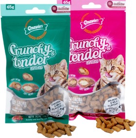 Gnawlers+Crunchy+%26amp%3B+Tender+Tasty+Cat+Treats+65g