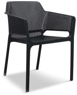 Neo+Stackable+Outdoor+Chair+-+Black