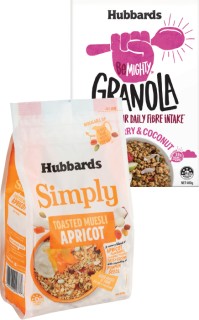 Hubbards+Be+Mighty+400g+or+Simply+Muesli+425-650g