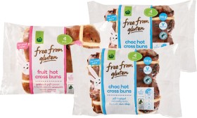 Woolworths+Free+From+Gluten+Traditional+or+Chocolate+or+Apple+%26amp%3B+Cinnamon+Hot+Cross+Buns+4+Pack