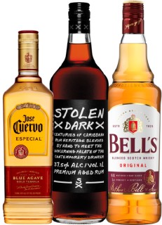 Jose+Cuervo+Tequila+Especial+Silver+or+Gold+700ml%2C+Stolen+Dark+Rum+1L+or+Bell%26%23039%3Bs+Blended+Scotch+Whisky+1L