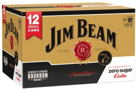 Jim+Beam+Gold+7%25+Zero+12+x+250ml+Cans