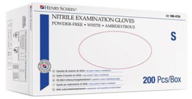 Henry-Schein-Henry-Schein-White-Nitrile-Glove-PF-Box-200 on sale