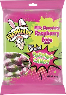 Warheads-Milk-Chocolate-Raspberry-Eggs-with-Popping-Candy-Sour-120g on sale