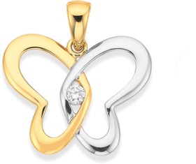 9ct-Diamond-Butterfly-Pendant on sale