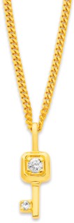 9ct-Diamond-Mini-Key-Pendant on sale
