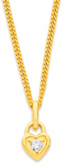 9ct-Diamond-Mini-Heart-Pendant on sale