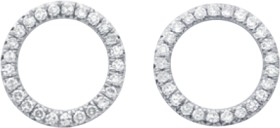 9ct-Diamond-Circle-Stud-Earrings on sale