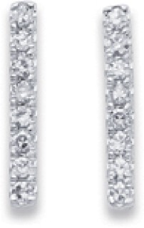 9ct-Diamond-Bar-Stud-Earrings on sale