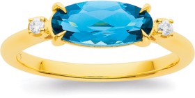 9ct-Oval-London-Blue-Topaz-Ring on sale