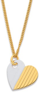 9ct-Two-Tone-Heart-Pendant on sale