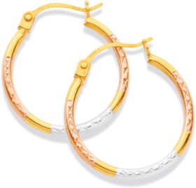 9ct-Tri-Tone-Hoops on sale