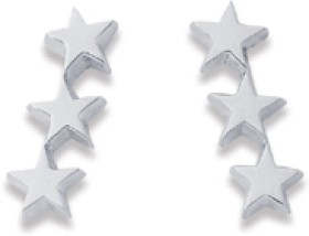 Sterling-Silver-3-Star-Studs on sale