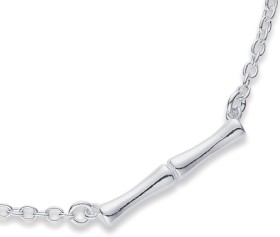 Sterling-Silver-42cm3cm-Bamboo-Necklet on sale