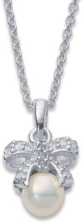 Sterling-Silver-Freshwater-Pearl-Cubic-Zirconia-Pendant on sale