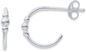 Sterling-Silver-34-Ball-Hoops on sale