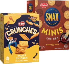 Eta-Crunches-or-Griffins-Snax-Minis-135-160g on sale