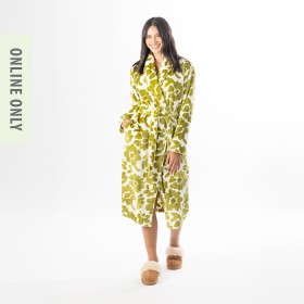 Alyssa-Floral-Bathrobe-GreenIvory on sale