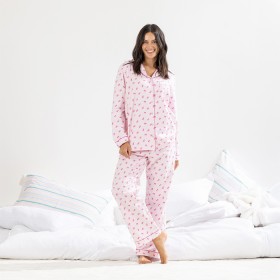 100-Cotton-Flannelette-PJ-Set-Take-a-Bow on sale