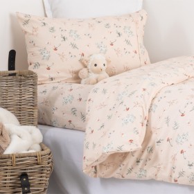 Hush-Baby-100-Flannelette-Duvet-Cover-Set-Cot-Mushrooms on sale