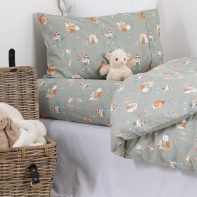Hush-Baby-100-Flannelette-Duvet-Cover-Set-Animal on sale